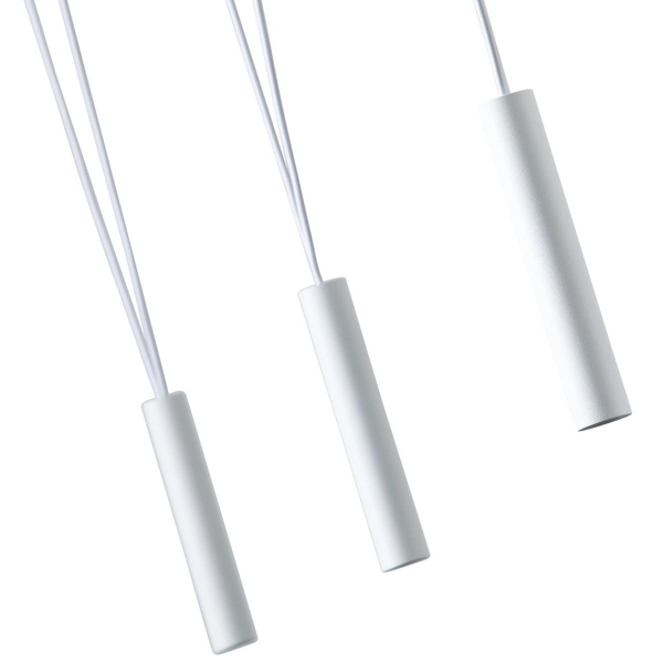 Loftowa LAMPA wisząca Viva VII Bianco Orlicki Design metalowa OPRAWA tuby ZWIS designerski biały
