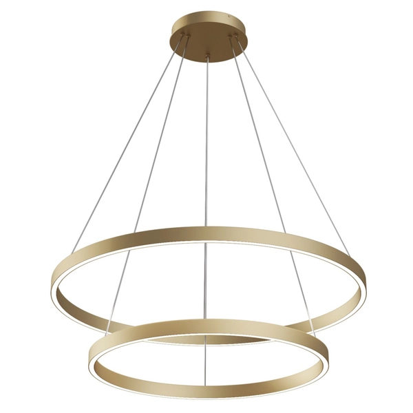 Metalowa lampa wisząca Rim MOD058PL-L74BS4K LED 88W 4000K mosiądz