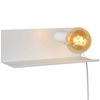 LAMPA ścienna SEBO 06218/01/31 Lucide loftowa OPRAWA metalowa półka kinkiet biały