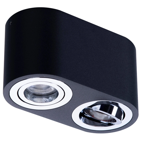 Natynkowa lampa sypialniana Brant AZ2930 z regulacją metalowa czarna