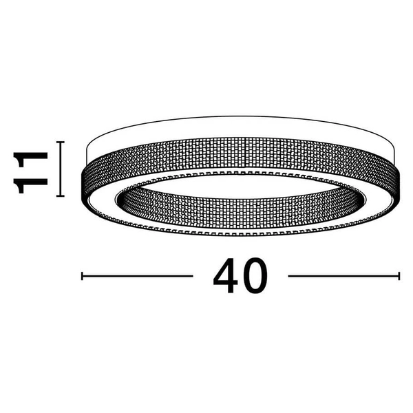 Sypialniana lampa sufitowa YOTAU LE44727 LED 46W 3000K złota