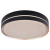 Nowoczesna LAMPA sufitowa MANNI 41759-24 Globo okrągły plafon LED 24W 2700K - 6500K z pilotem czarny