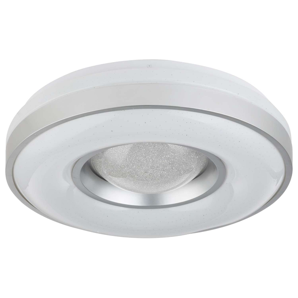 Plafon LAMPA sufitowa COLLA 41741-24 Globo okrągła OPRAWA ścienna LED 24W kinkiet srebrny biały