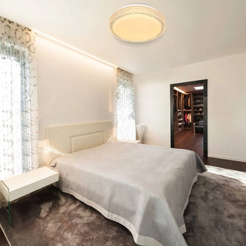 Plafon LAMPA sufitowa OVI 41749-12 Globo okrągła OPRAWA glamour LED 12W 3000K - 6500K crystal biały - przezroczysty