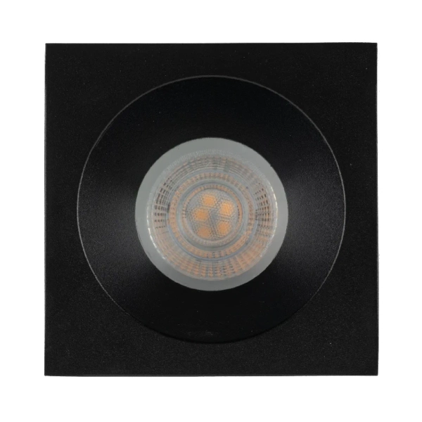 Łazienkowy downlight sufitowy Prisma 10581 kwadratowy IP65 czarny
