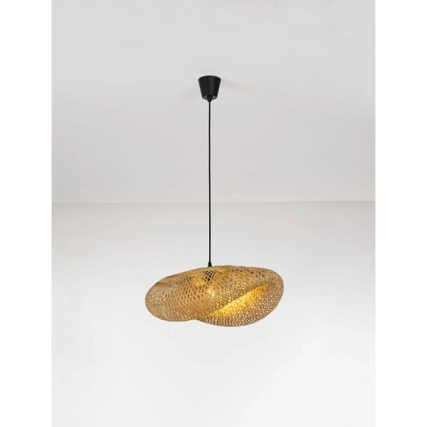 Ekologiczna lampa wisząca NULVERO LE45365 z bambusa naturalna
