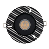 Schodowa lampa czarna Echo 8372 okrągły wpust punktowy metalowy