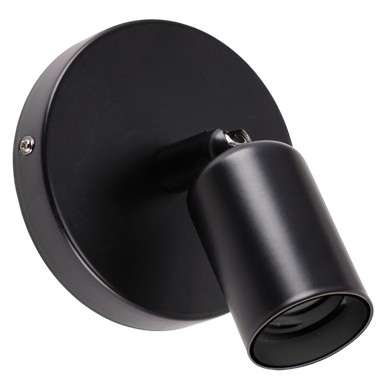 Regulowana LAMPA ścienna UNO 03813 Ideus metalowa OPRAWA kinkiet reflektorek czarny
