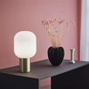 Modernistyczna LAMPA stołowa BROOKLYN 107868 Markslojd stojąca LAMPKA biurkowa tuba mosiądz biała