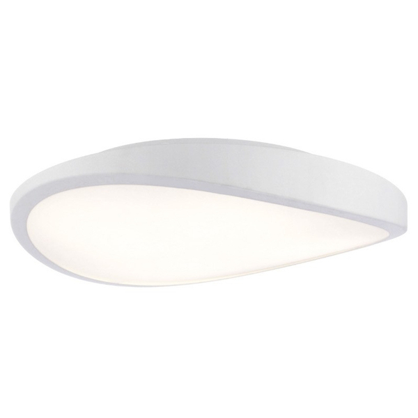 Biała lampa natynkowa Circulo pokojowy plafon nad stolik