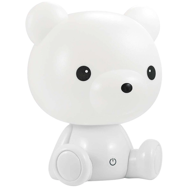 Stojąca lampa MIŚ LED 308221 do pokoju dziecięcego LED 2,5W animals biała