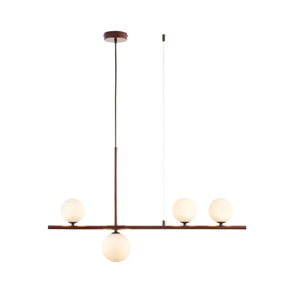 Wisząca lampa do sypialni MODERNO DN1506 burgundowa 4xG9 balls