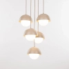 Nowoczesna lampa wisząca Bono Sabia 10966 metalowy beżowy biały