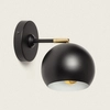 Metalowa lampa ścienna Librio ABR-KWS-E27 Abruzzo czarny złoty