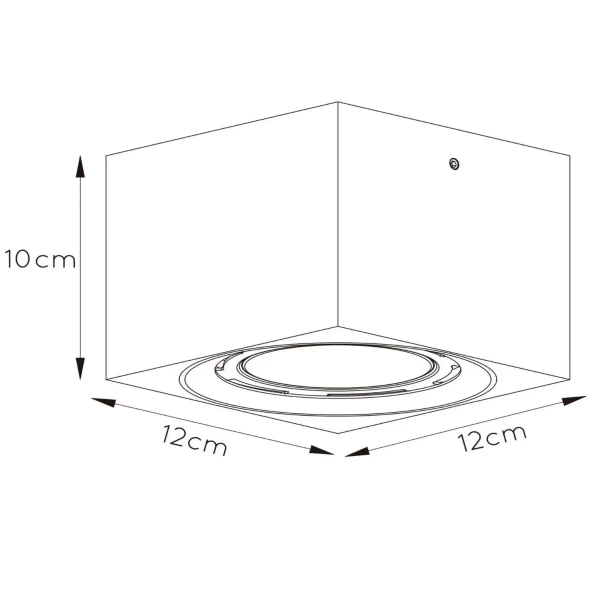 Sufitowa lampa kwadratowa Fedler 09922/12/31 LED 12W 2200K metalowa biała