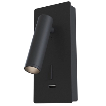 Metalowy kinkiet Mirax C041WL-L3B3K LED 3W tuba czarna