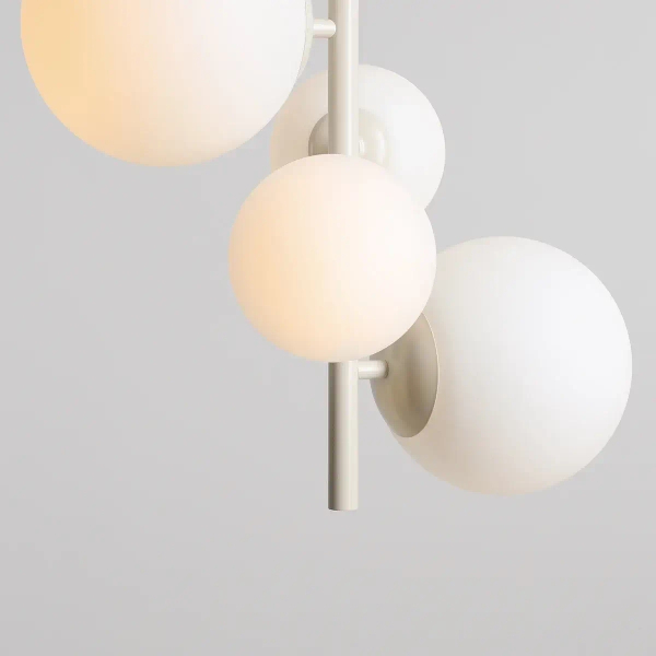 Wisząca lampa molekułowa Bloom 1091L9 Aldex kule ball białe kremowe