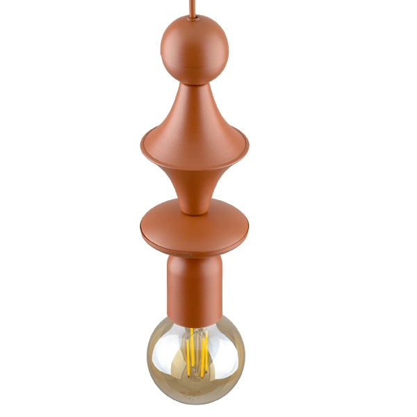 Pionowa zwisająca lampa Tower Brick 10869 żarówka metalowy brązowy