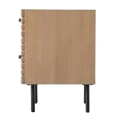 Nocna szafka do sypialni Okayama 5059413421174 drewniana