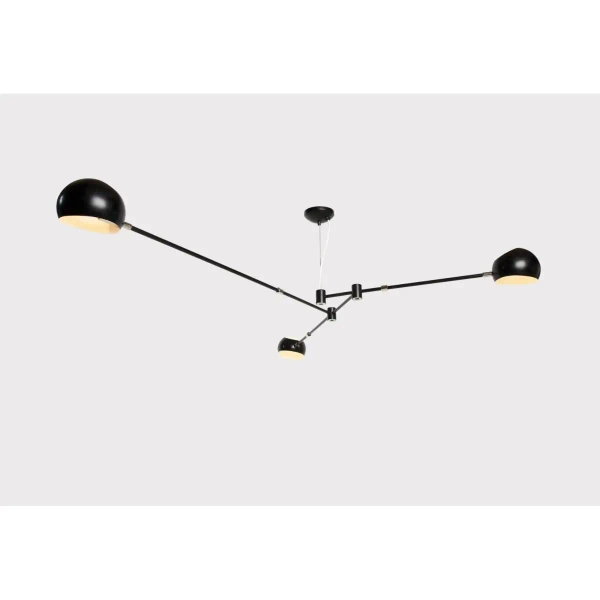 Metalowa lampa wisząca Astronomy ST-5335B-3 BLACK Step balls czarna