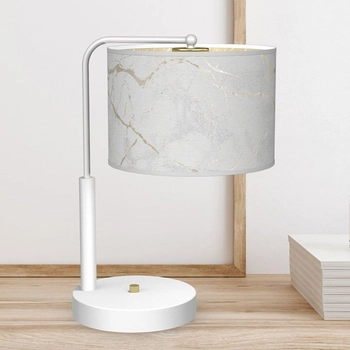 Abażurowa lampka SENSO MLP7310 Milagro do gabinetu biała