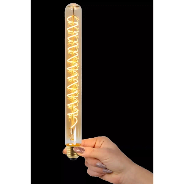 Dekoracyjna żarówka LED 49035/30/62 Lucide E27 5W 2200K 260lm bursztynowa