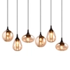 Wielopunktowa lampa zwieszana VESTARI DL613317000 czarna bursztynowa
