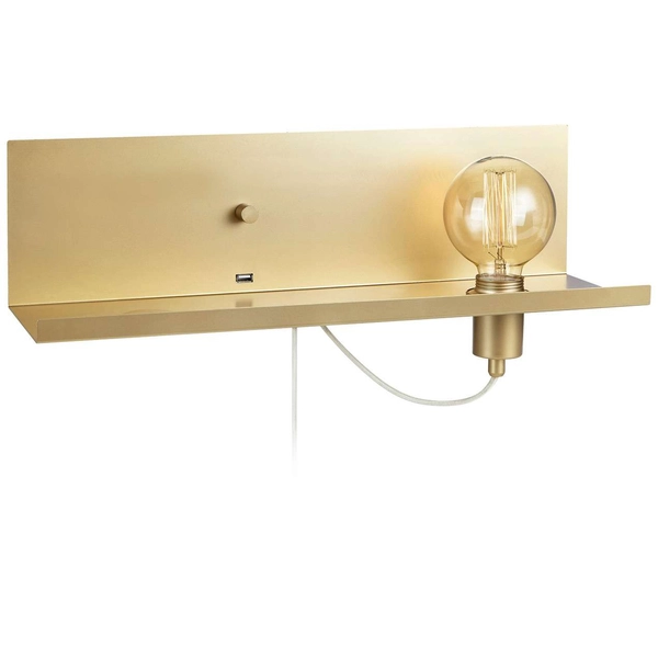 LAMPA ścienna MULTI 107791 Markslojd metalowa OPRAWA półka kinkiet złoty