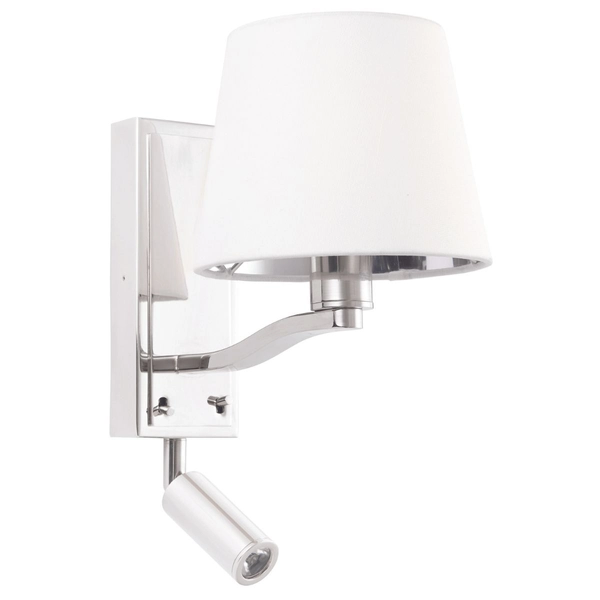 Kinkiet nad łóżko Harvey 73027 LED 6W 3000K spot regulowany biały nikiel