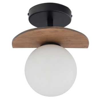 Loftowa lampa sufitowa MIRROR do kuchni ball biała brązowa