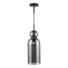 Loftowa wisząca lampa Tao TAO0110 do salonu czarny przydymiona