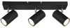 Przysufitowa lampa Robby 57911-3B z regulacją czarna chrom