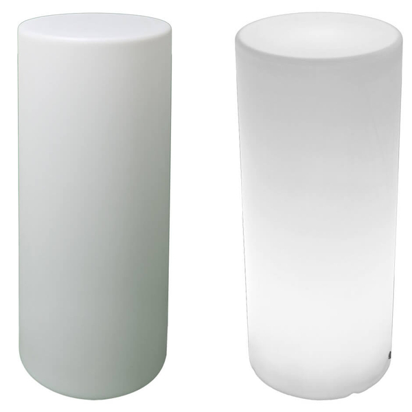 Lampa zewnętrzna słupek Tube ES-DC031 LED 5W RGBW IP65 biała