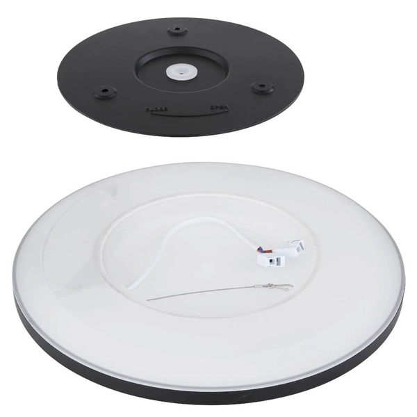 Nowoczesna LAMPA sufitowa SAPANA 41562-24B Globo okrągły plafon LED 24W 3000K do łazienki IP44 czarny