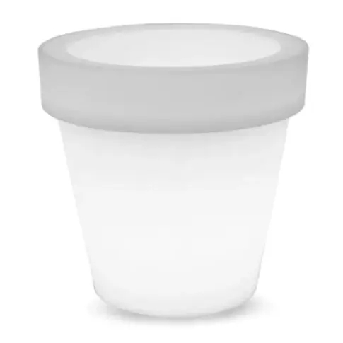Doniczka podświetlana LED Magnolia LUMMG060OFNW IP65 cylinder biała
