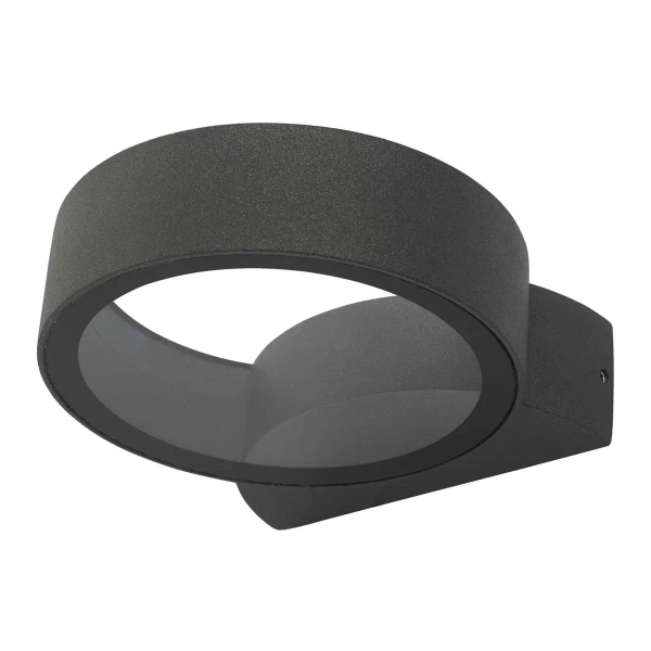 Zewnętrzna ścienna lampa Reon REO3239 LED 5W 3000K ring IP65 grafitowa