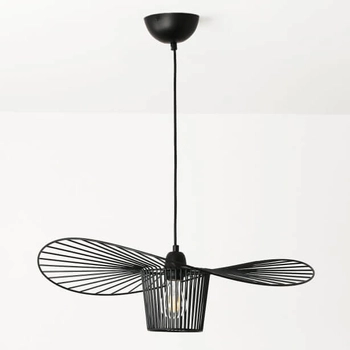 Zawieszana lampa Petti ABR-PETTI-70 Abruzzo falowana druciana czarna