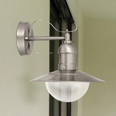 Rustykalna LAMPA elewacyjna OSLO 8270 Rabalux zewnętrzna OPRAWA ogrodowa kinkiet IP44 stal nierdzewna przezroczysty