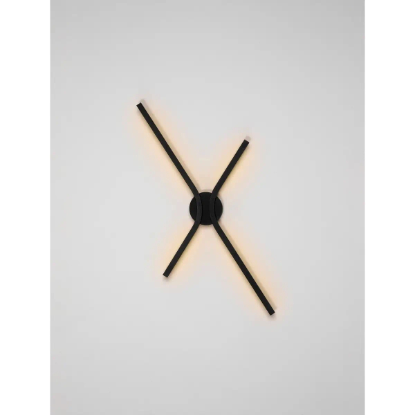 Lampa ścienna metalowa MALERTA LE45421 LED 16W 2700-4000W czarna