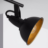Sufitowa lampa z regulacją Retro ABR-RRO-C-3XE14 Abruzzo czarny złoty