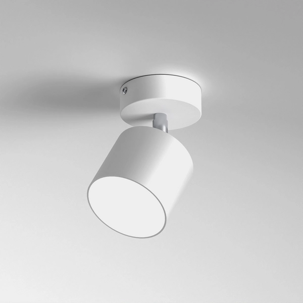 Minimalistyczny downlight salonowy Dixie z regulacją biały