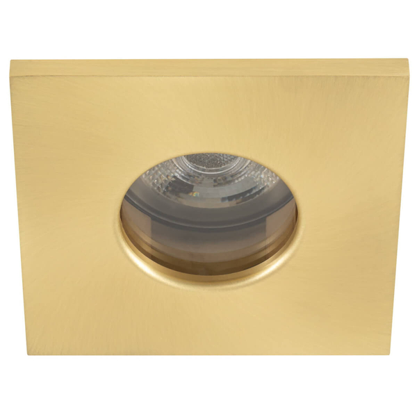 Lampa sufitowa podtynkowa Bahia 10712 IP44 kwadratowa mosiężna złota