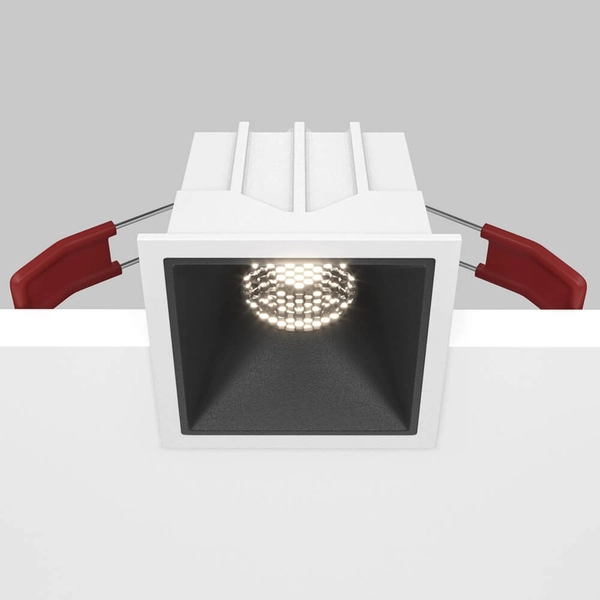 Lampa wpuszczana Alfa DL043-01-10W4K-SQ-WB LED 10W 4000K biały czarny