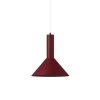 Wisząca lampa burgundowa 1xE27 VITRUM stożek do jadalni 41596