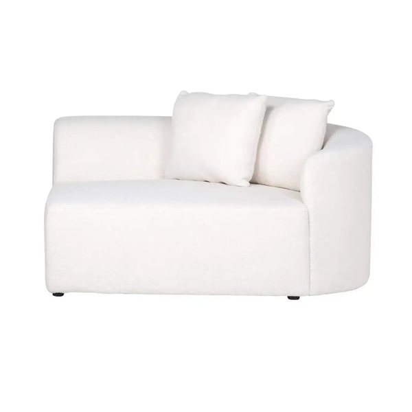 Sofa do sypialni Grayson S5200-AR WHITE FURRY biała