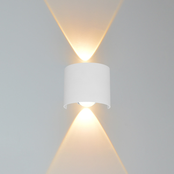 Kinkiet metalowy na elewację Ortelo OWL-6650-1-WH-3K Italux LED 2W 3000K IP54 biały