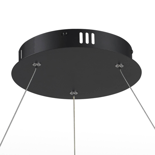 Wisząca lampa salonowa Spirello ST-8826P/B Step LED 80W 3000K pierścień czarna
