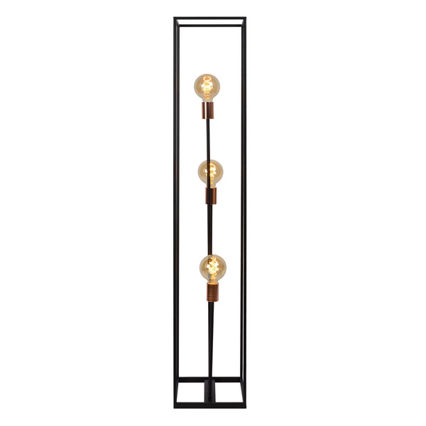 Podłogowa lampa do salonu ARTHUR 08724/03/30 Lucide czarny miedziany