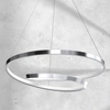 Salonowa lampa wisząca Lucero wstęga LED 48W 4000K rings chrom