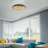 Okrągła lampa sufitowa Q-AKUSTIK brązowa 6421-79 1xLED 38W 2700-5000K CCT